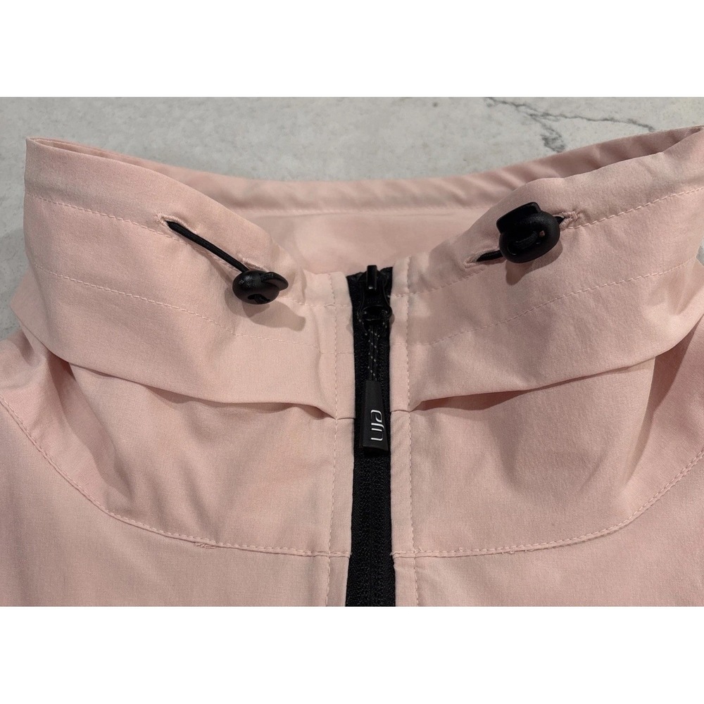 Lija Golf Pullover 1/2 Zip Outerwear Jacket Athleisure Pink Black Accent Medium - Picture 14 of 16